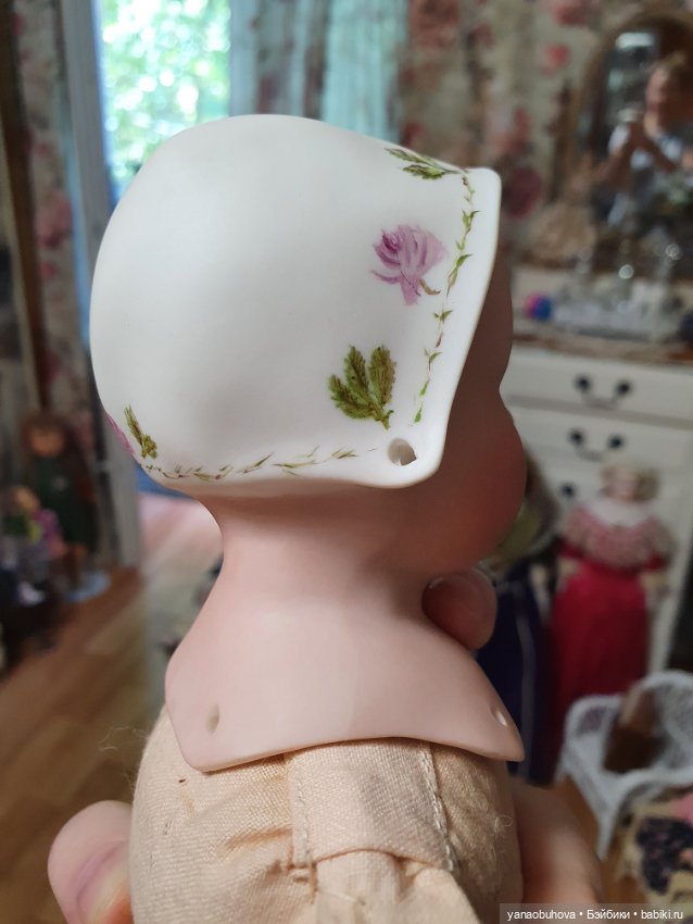 Винтажная репродукция антикварной куклы Хойбах (фото 8)