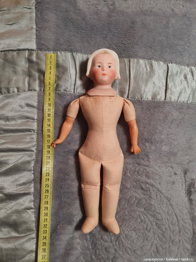 Винтажная репродукция антикварной куклы Хойбах