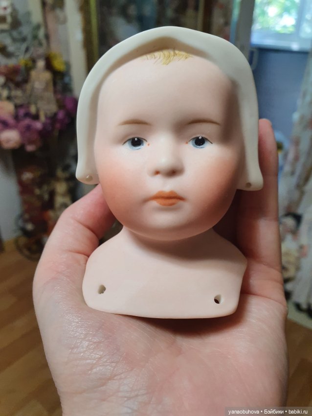 Винтажная репродукция антикварной куклы Хойбах (фото 9)