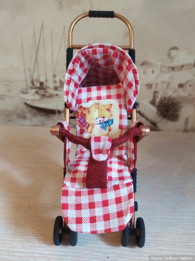 Коляска ООАК для кукол формата 1/6