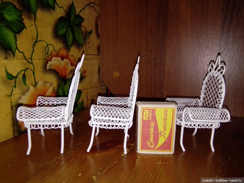 Маленькие металлические кресла, коляски для куклы, куколки, пупсика (фото 6)