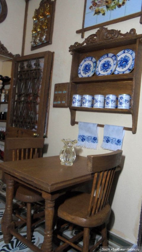 Кухня масштаб 1:12 с освещением (фото 8)