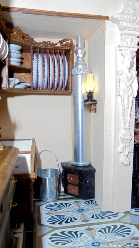 Кухня масштаб 1:12 с освещением (фото 4)