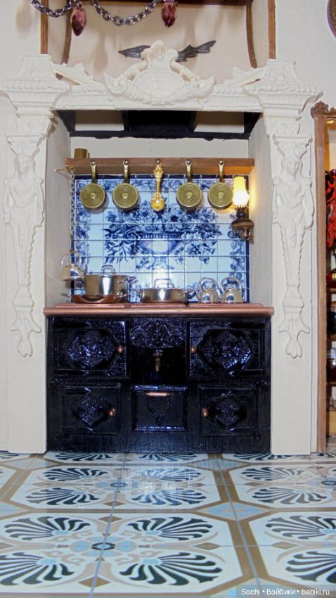 Кухня масштаб 1:12 с освещением (фото 6)