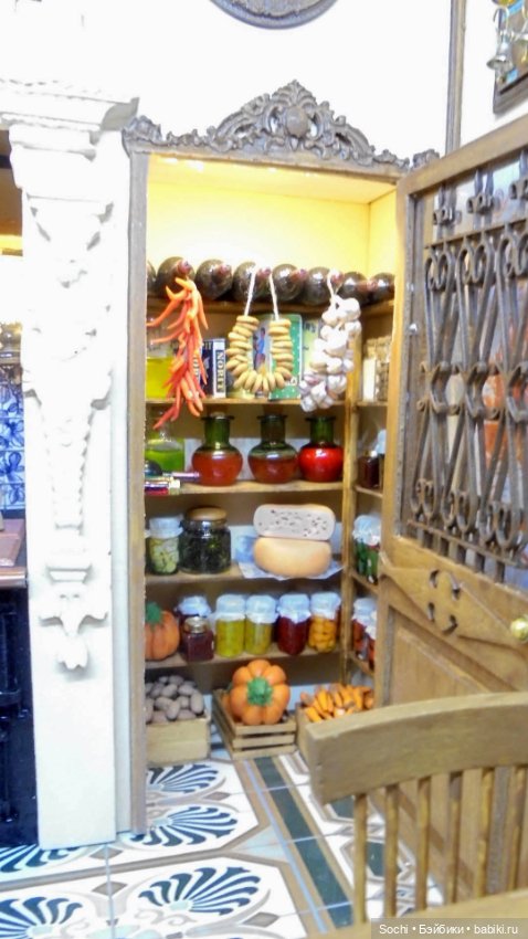 Кухня масштаб 1:12 с освещением (фото 10)