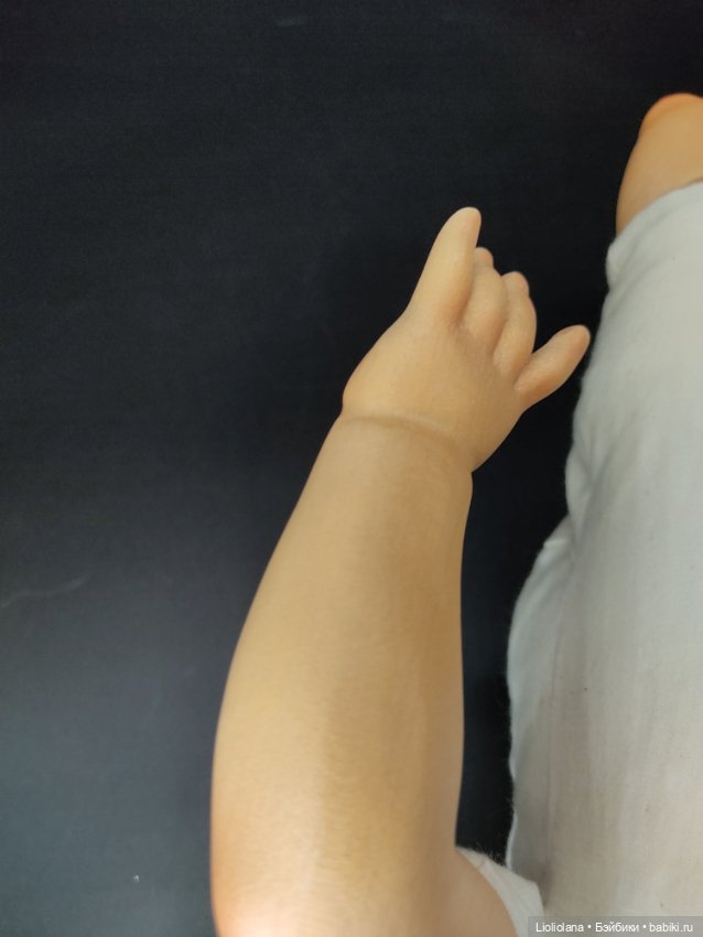 Деревянная кукла от Dolfi. В сиреневом. 53 см (фото 8)