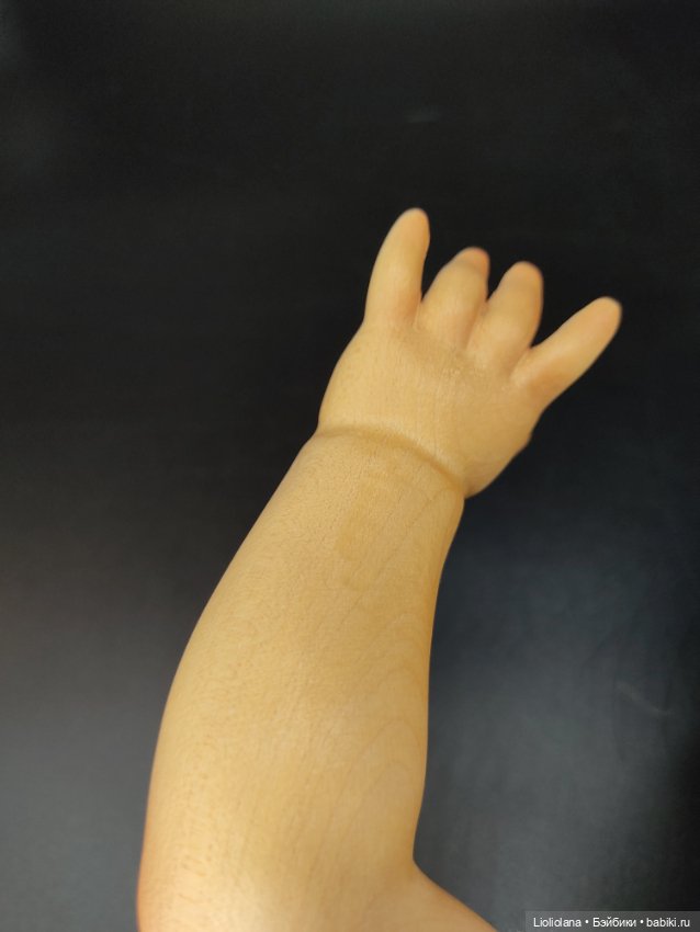 Деревянная кукла от Dolfi. В сиреневом. 53 см (фото 7)