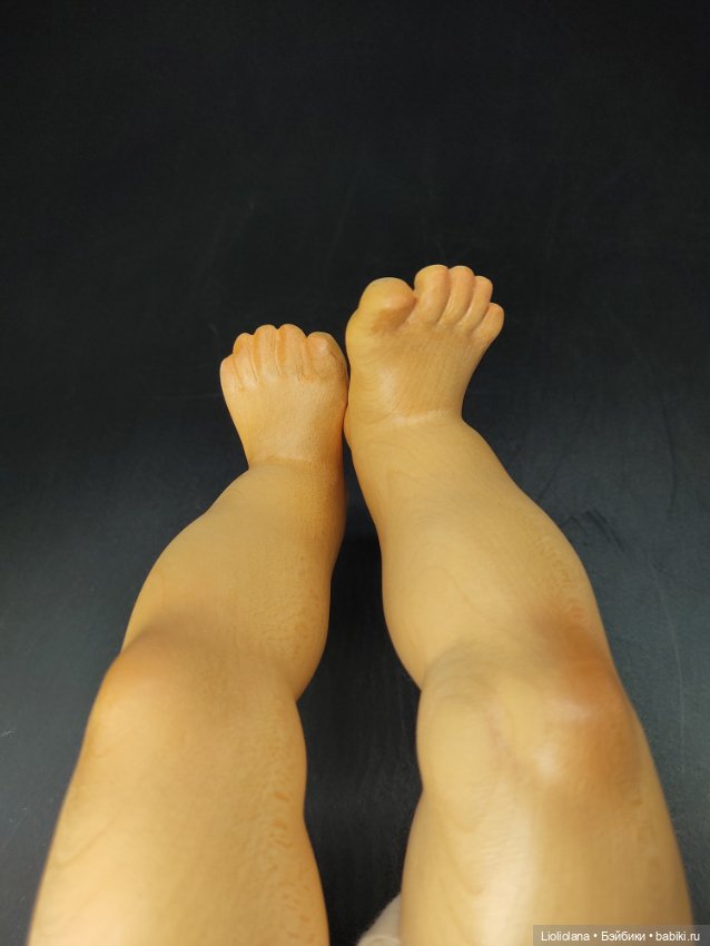 Деревянная кукла от Dolfi. В сиреневом. 53 см (фото 9)