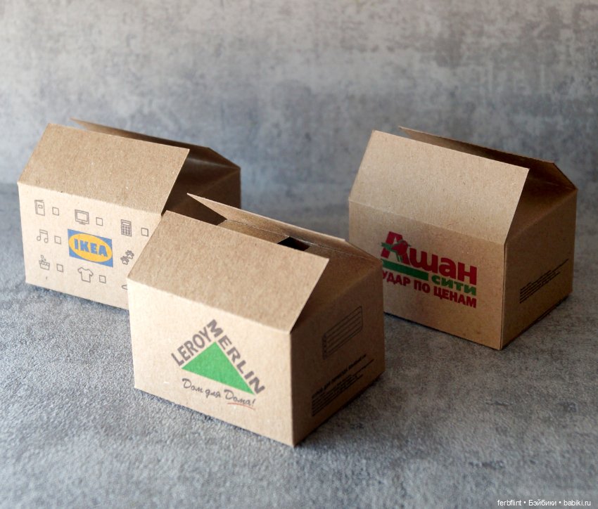 Коробочки в масштабе 1:6 — Миниатюра для кукол