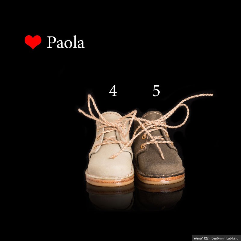 Обувь для Паолы Рейна (рост куклы 32) (красно-винный) (фото 5)