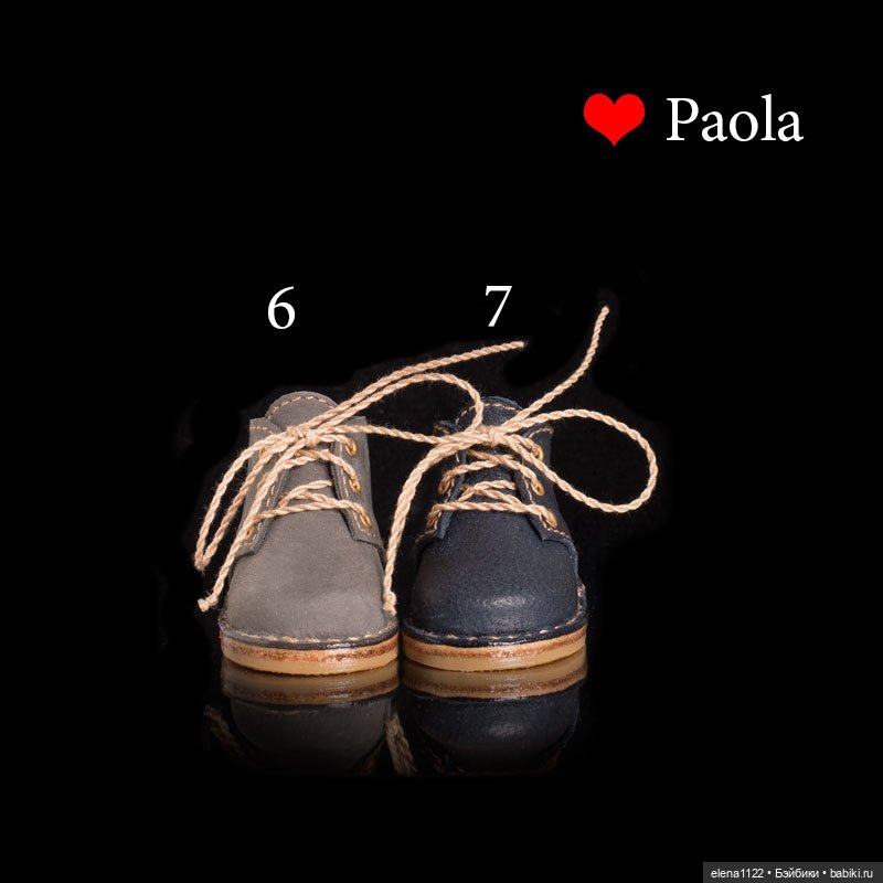 Обувь для Паолы Рейна (рост куклы 32) (красно-винный) (фото 6)