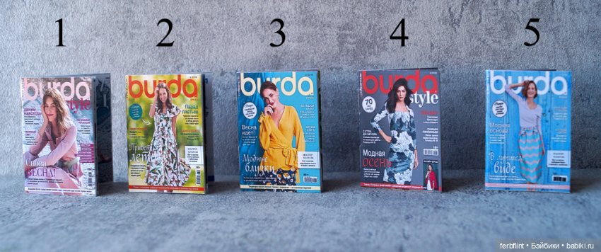 Набор журналов "Burda" №2 в масштабе 1:6 (фото 2)
