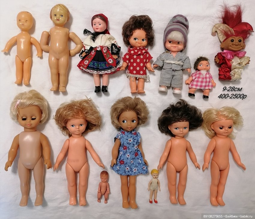 Куклы, Пупсы ГДР, СССР, винтаж, много (фото 9)
