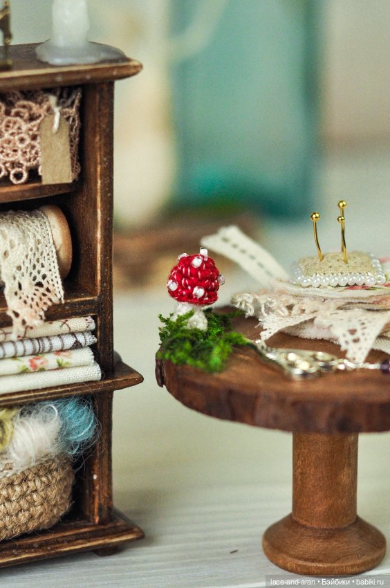 Мебель 1:12. Мебель для кукольной швейной мастерской (фото 9)