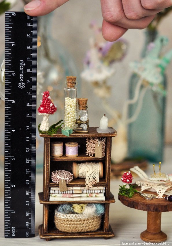 Мебель 1:12. Мебель для кукольной швейной мастерской