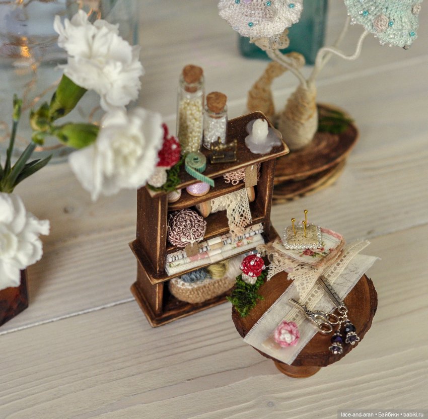 Мебель 1:12. Мебель для кукольной швейной мастерской (фото 6)