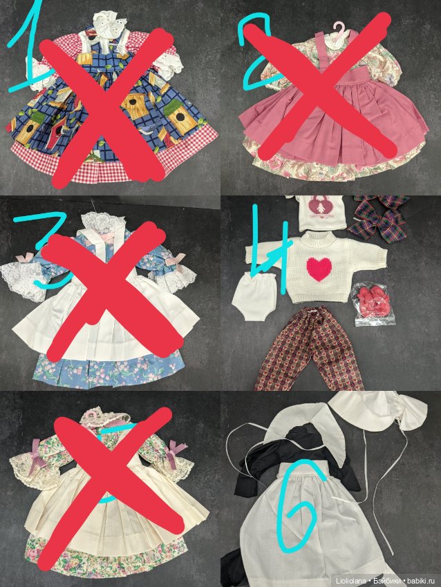 Аутфит винтажный для кукол от Robin Woods 36 см