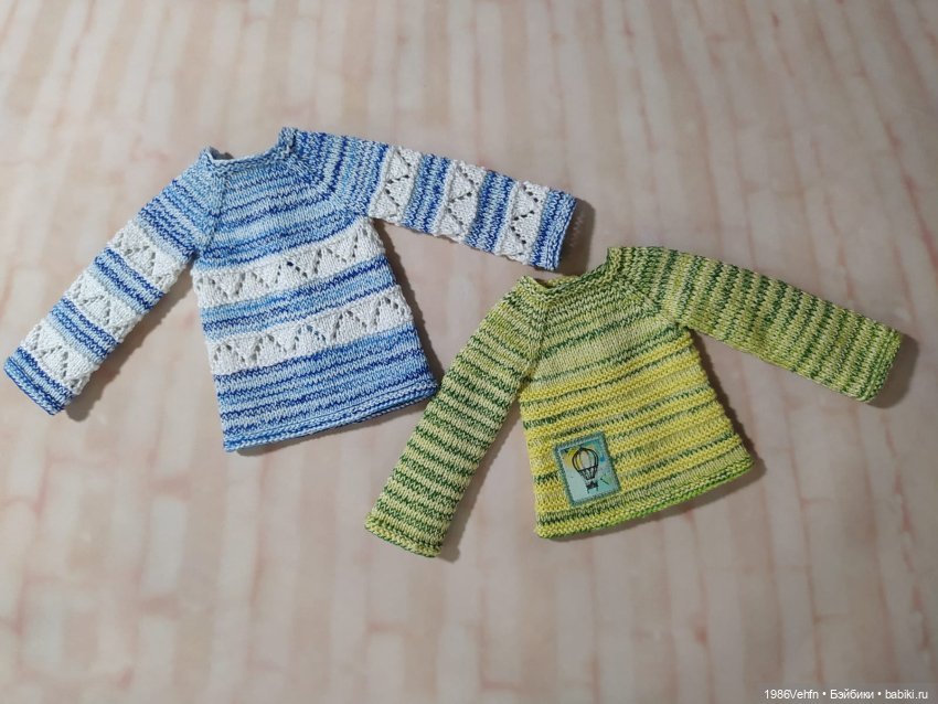 Много джемперов для БЖД МСД от Kaye Wiggs и др. кукол роста 40-45 см