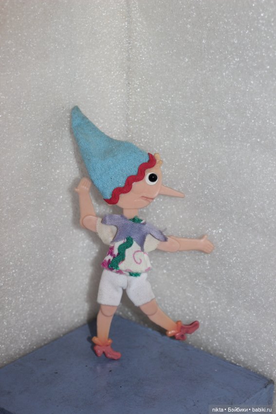 Кукла СССР * Буратино * Плоский, шарнирный * В родном (фото 3)