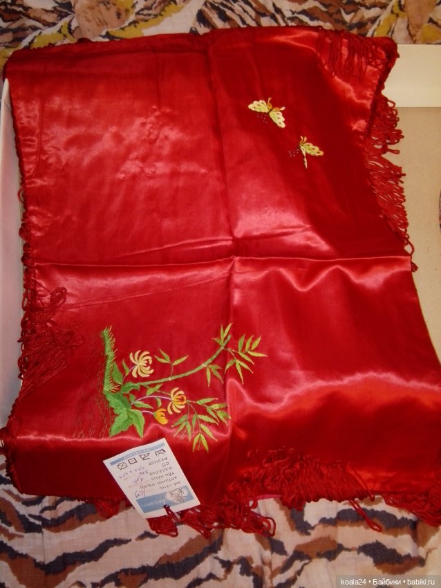 Комплект, натуральный шелк Вьетнам вышивка, китайский стиль (фото 3)