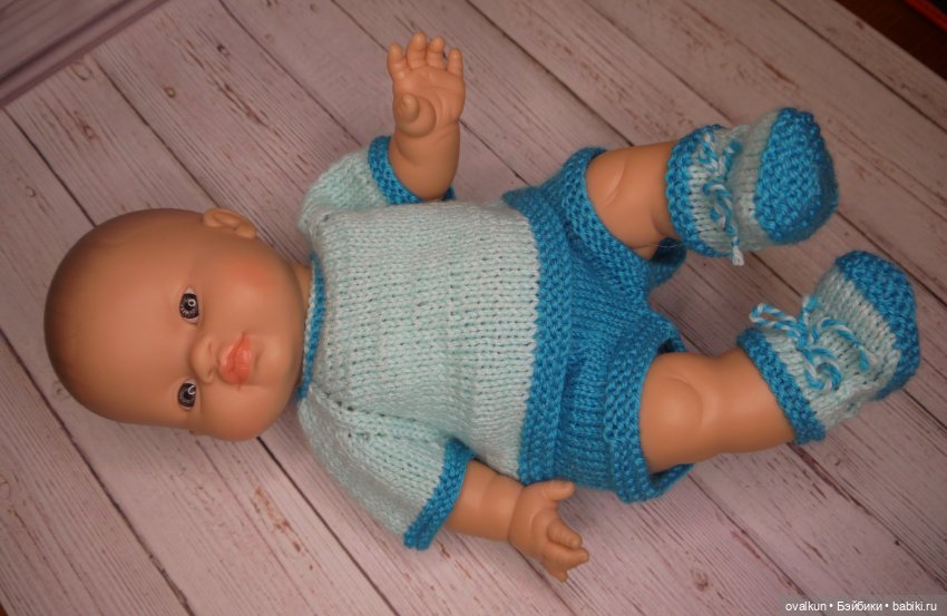 Летний костюмчик для пупса Горди Paola Reina 34 см или подобных кукол (Miniland, Minikane) (фото 2)