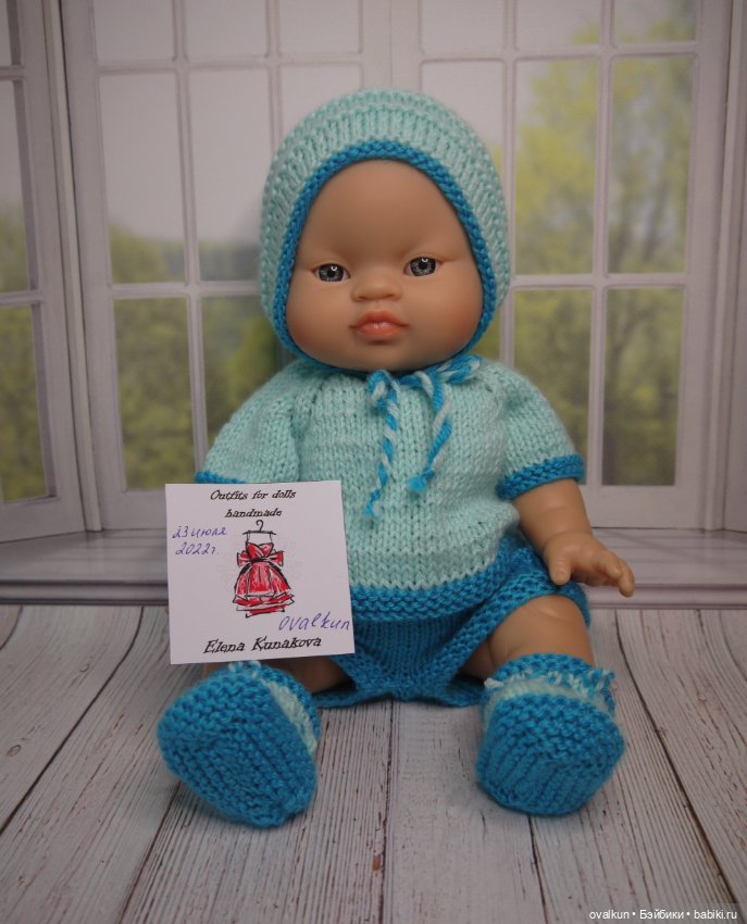 Летний костюмчик для пупса Горди Paola Reina 34 см или подобных кукол (Miniland, Minikane) (фото 6)