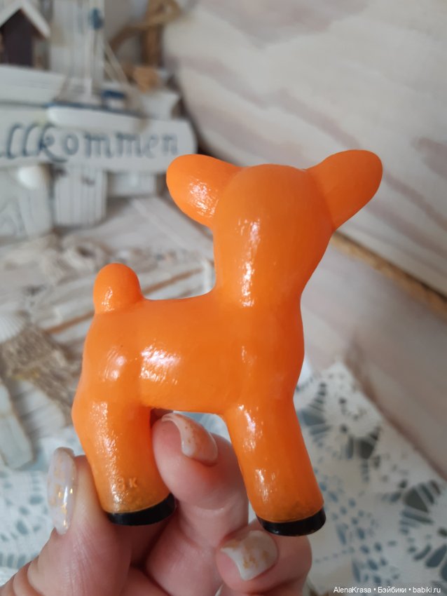 Олененок СССР целлулоид — Винтажные куклы и игрушки детства (фото 4)