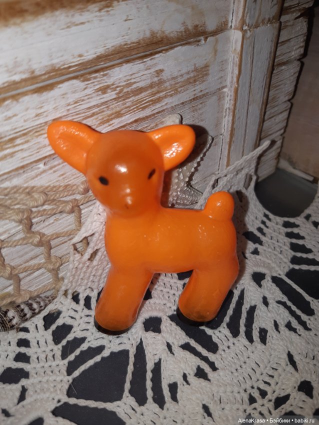 Олененок СССР целлулоид — Винтажные куклы и игрушки детства