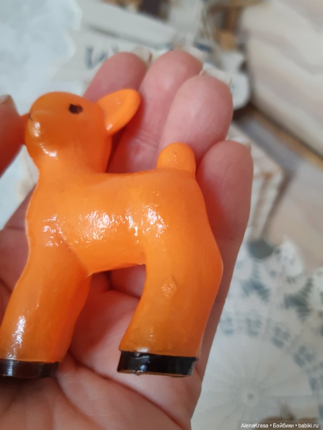 Олененок СССР целлулоид — Винтажные куклы и игрушки детства (фото 3)