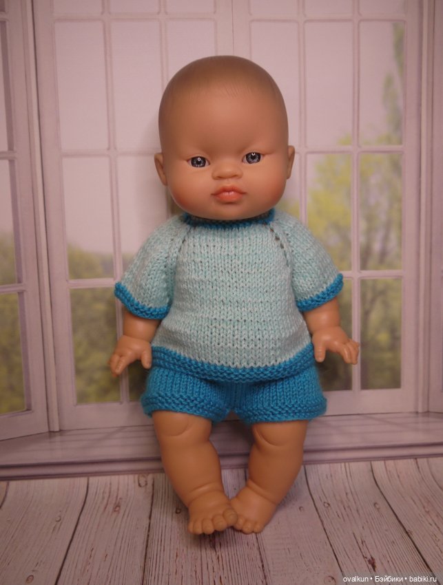 Летний костюмчик для пупса Горди Paola Reina 34 см или подобных кукол (Miniland, Minikane)