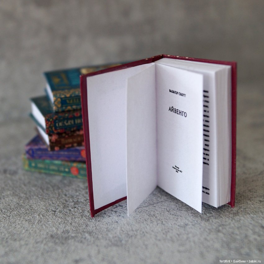 Книги серии "Коллекция школьника" в масштабе 1:6 (фото 3)