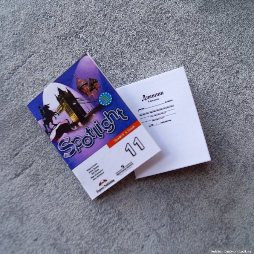 Учебники для старшеклассников (масштаб 1:6) (фото 6)