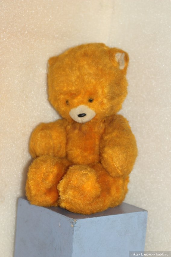 Мягкая игрушка ГДР. Мишка плюшевый