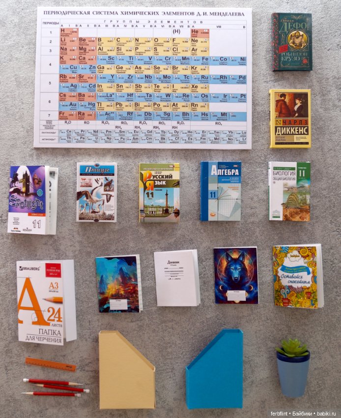 Набор для школьника №1 (масштаб 1:6) (фото 2)