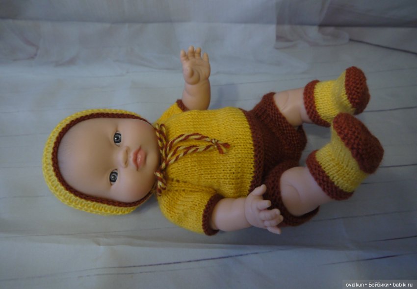 МК "Малыш в летный день" для пупса Горди Paola Reina (34 см) и подобных кукол (Miniland, Minikane) (фото 5)
