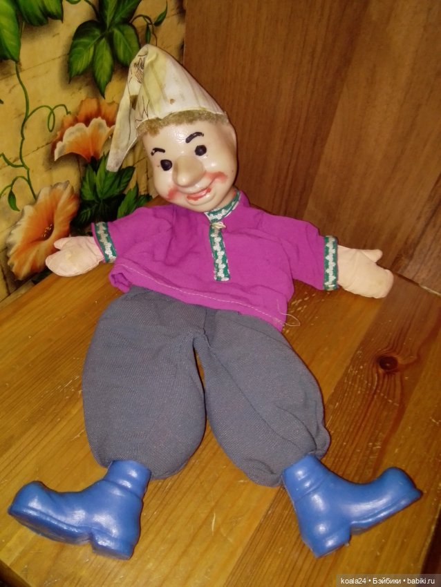 Кукла СССР. Перчаточная. Петрушка