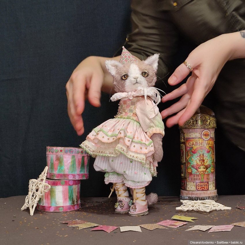 Виктория ООАК тедди кошечка от Орландины