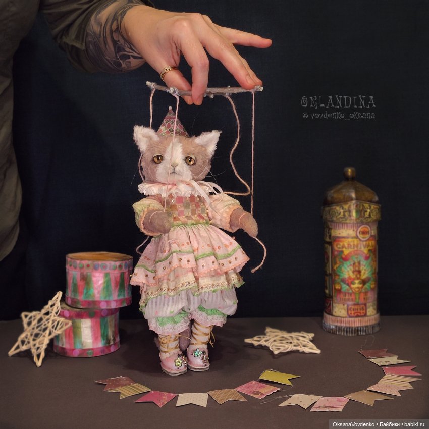 Виктория ООАК тедди кошечка от Орландины (фото 3)