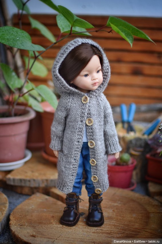 Мастер-класс по вязанию "Пальто Пора в дорогу" для кукол Paola Reina (фото 4)