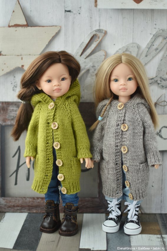 Мастер-класс по вязанию "Пальто Пора в дорогу" для кукол Paola Reina (фото 8)