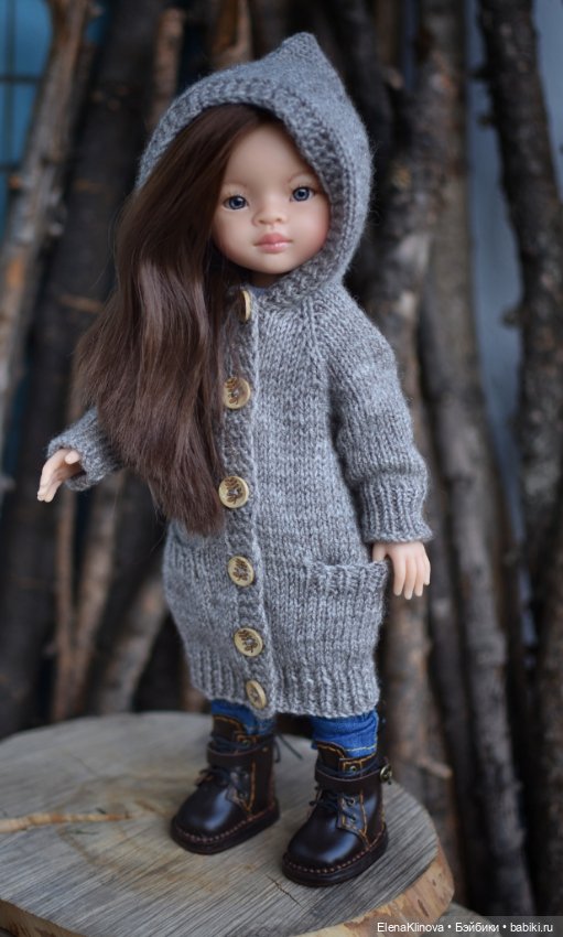Мастер-класс по вязанию "Пальто Пора в дорогу" для кукол Paola Reina (фото 6)