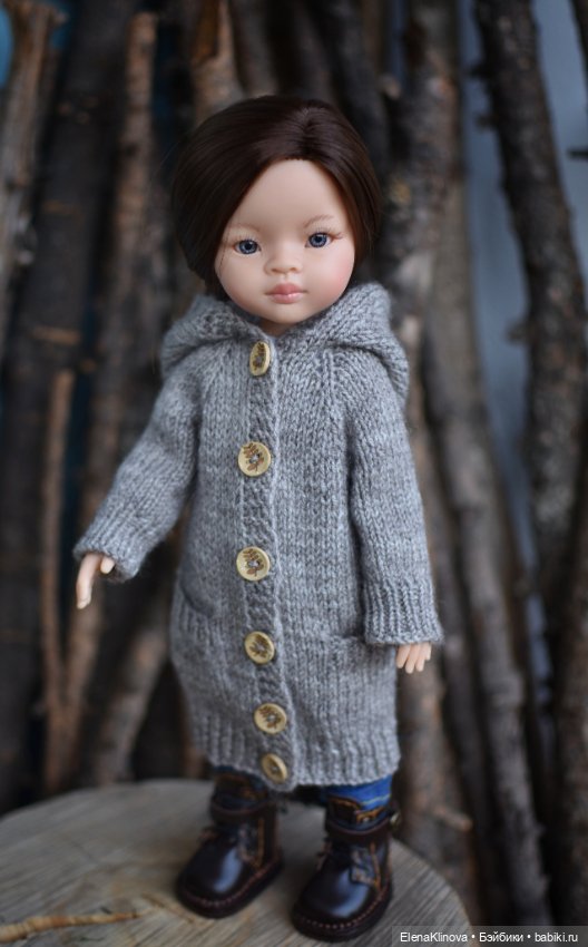 Мастер-класс по вязанию "Пальто Пора в дорогу" для кукол Paola Reina (фото 3)