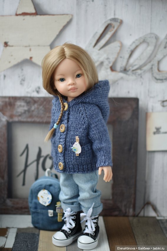 Мастер-класс по вязанию "Пальто Пора в дорогу" для кукол Paola Reina (фото 2)