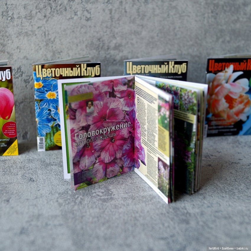 Набор журналов "Цветочный клуб" масштаб 1:6 (фото 3)