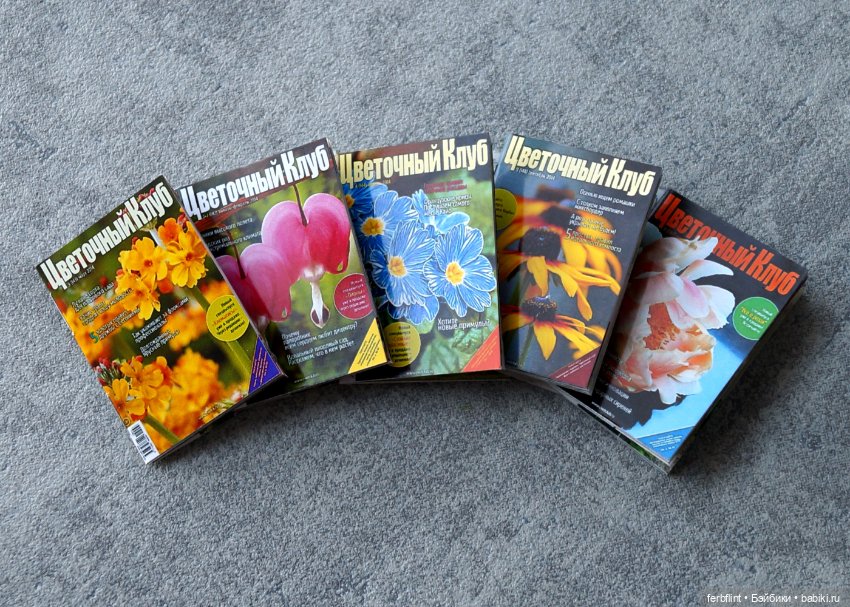 Набор журналов "Цветочный клуб" масштаб 1:6