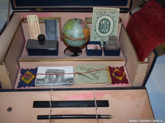 Французский набор "Papeterie" с глобусом на деревянной подставке (фото 4)