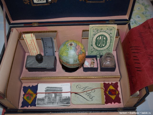 Французский набор "Papeterie" с глобусом на деревянной подставке (фото 2)