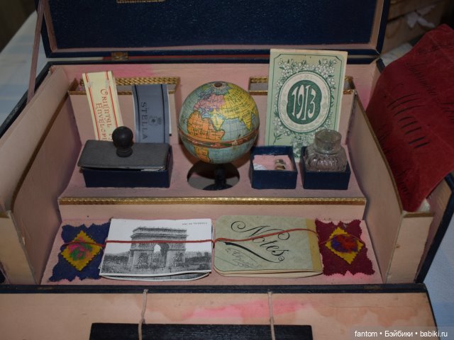 Французский набор "Papeterie" с глобусом на деревянной подставке (фото 6)