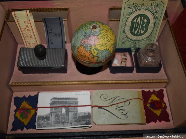 Французский набор "Papeterie" с глобусом на деревянной подставке (фото 7)
