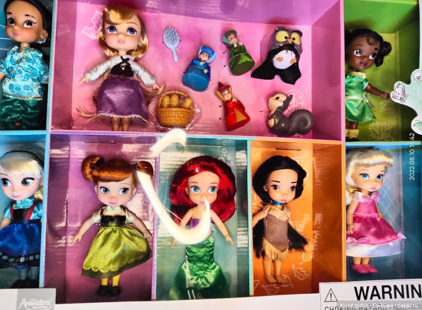 Подарочный набор кукол Disney Animators Mini 2018 (фото 3)
